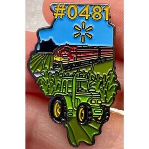 Walmart Pin - Mattoon, Illinois - Store #6798 - Hogeye 2019 Backside